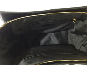 Calvin Klein Black Leather Shoulder Bag RN54163
